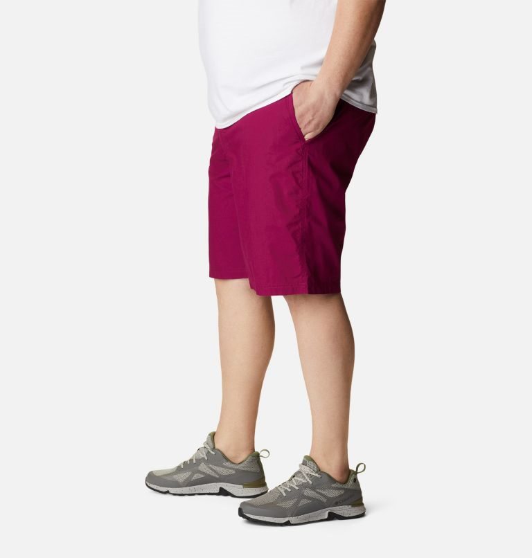 Men's Columbia Washed Out Shorts Fuchsia | Plus Size CA-ZALC1